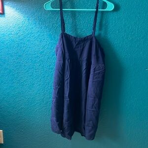 Adorable navy blue torrid mini dress, size 0 (plus). Pockets!!